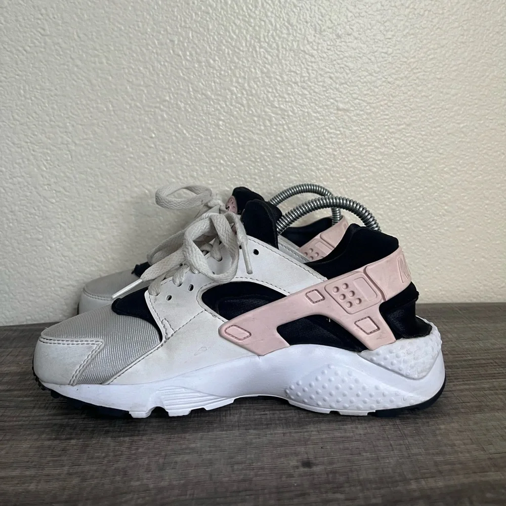Nike Boys Air Huarache‎ Run 654275-115 White Running Sneakers - Sz 4Y Pre-Owned